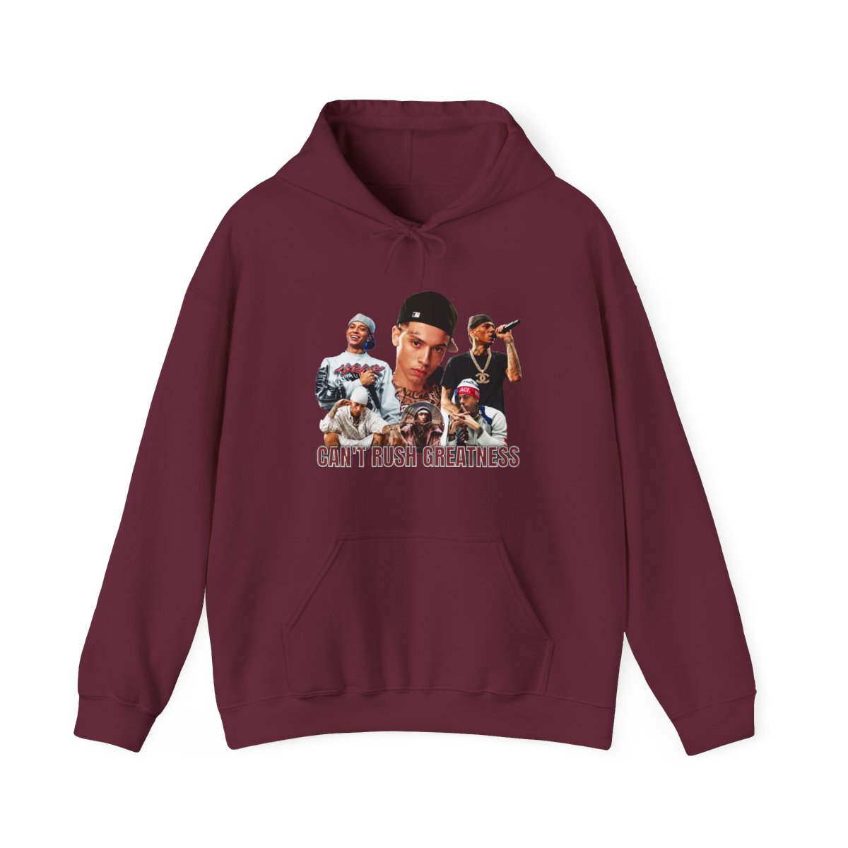 T Rush Greatness Central Cee Merch Hoodie Central Cee The Can't Rush Greatness World Tour - alternate angle 3, merchandise