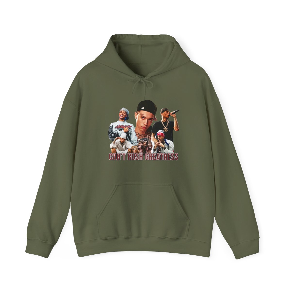 T Rush Greatness Central Cee Merch Hoodie Central Cee The Can't Rush Greatness World Tour - alternate angle 4, merchandise